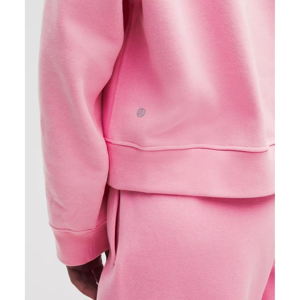 370-Lululemon-Women's Steady State SuperLoft Crew-Candy Cloud-Sold Out - Picture 4 of 5